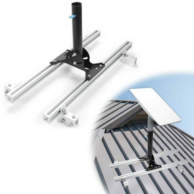 Adjustable Starlink Mounting Kit for Standing Seam Metal Roof, Starlink