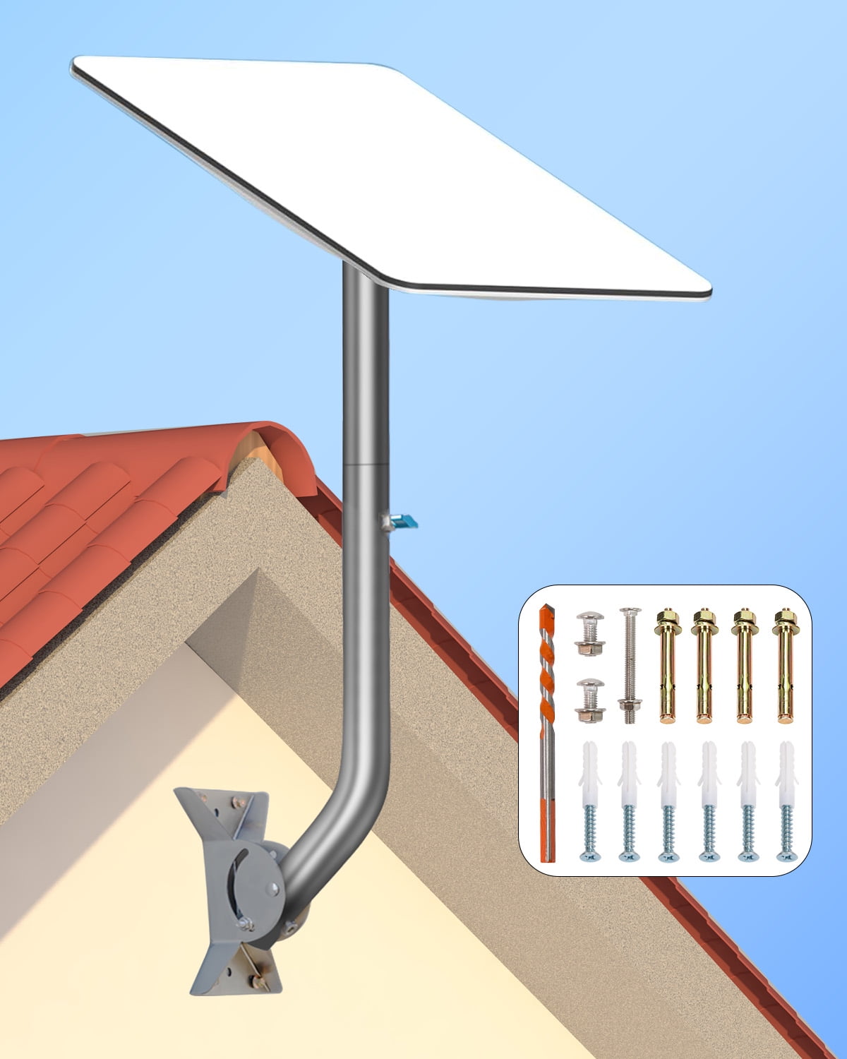 Adjustable Starlink Wall Mount, Beciety Starlink Mounting Kit, Starlink Roof Mount for Starlink