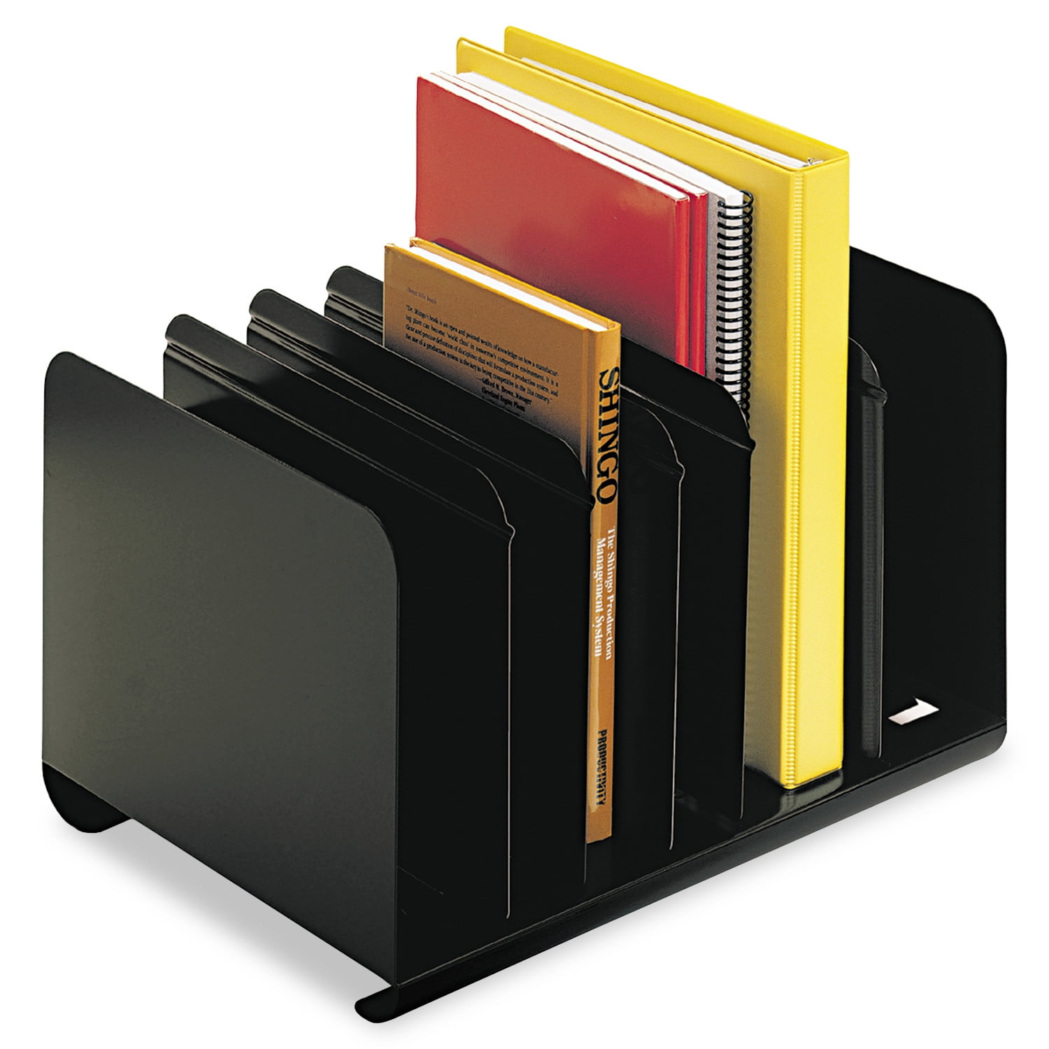 SteelMaster Multipurpose Display Book Rack, Adjustable Six-Section ...