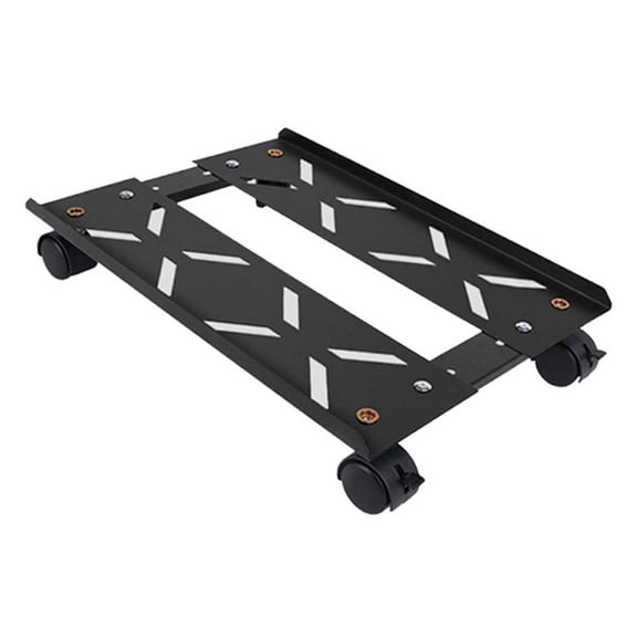 Adjustable Steel Computer Tower Stand with Locking Casters for Easy Mobility