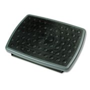 Adjustable Steel Footrest - Charcoal Gray - 4.75in. H x 18in. W x 13in. D - Ergonomic Design