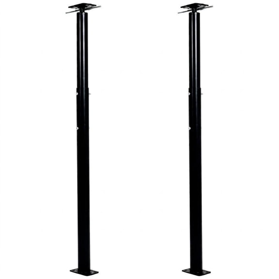 Adjustable Steel Jack Posts 2 Pack Heavy Duty 18000 lbs, Telescoping Floor Jack for Basement Crawlspace Leveling, Swivel Top Beam Joist Support, Rust Resistant