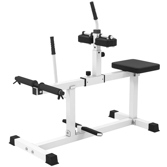 Adjustable Steel Seated Calf Raise Machine for Home Gym Strength Training Equipment White