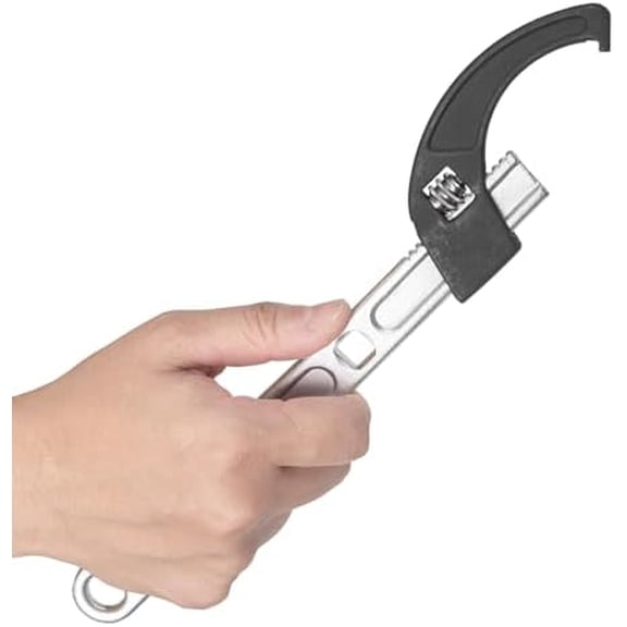 Adjustable Steering Stem Wrench 22-75MM  Universal 2-in-1 Spanner with 3/8 Torque Wrench Drive Cutout  Durable Alloy Steel, Rust-Resistant Motorcycle Tool$$Tools & Hardware Other