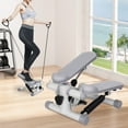 thumbnail image 1 of Adjustable Stepper Step Machine with Resistance Bands and LCD Monitor for Home Gym, 1 of 10