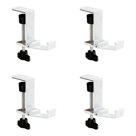 Adjustable Stocking Holders for Mantle, No-Drilling & Non- Christmas Garland Stocking Hooks, Heavy Duty Metal Fireplace Hooks for Christmas Decorations (4-Pack)