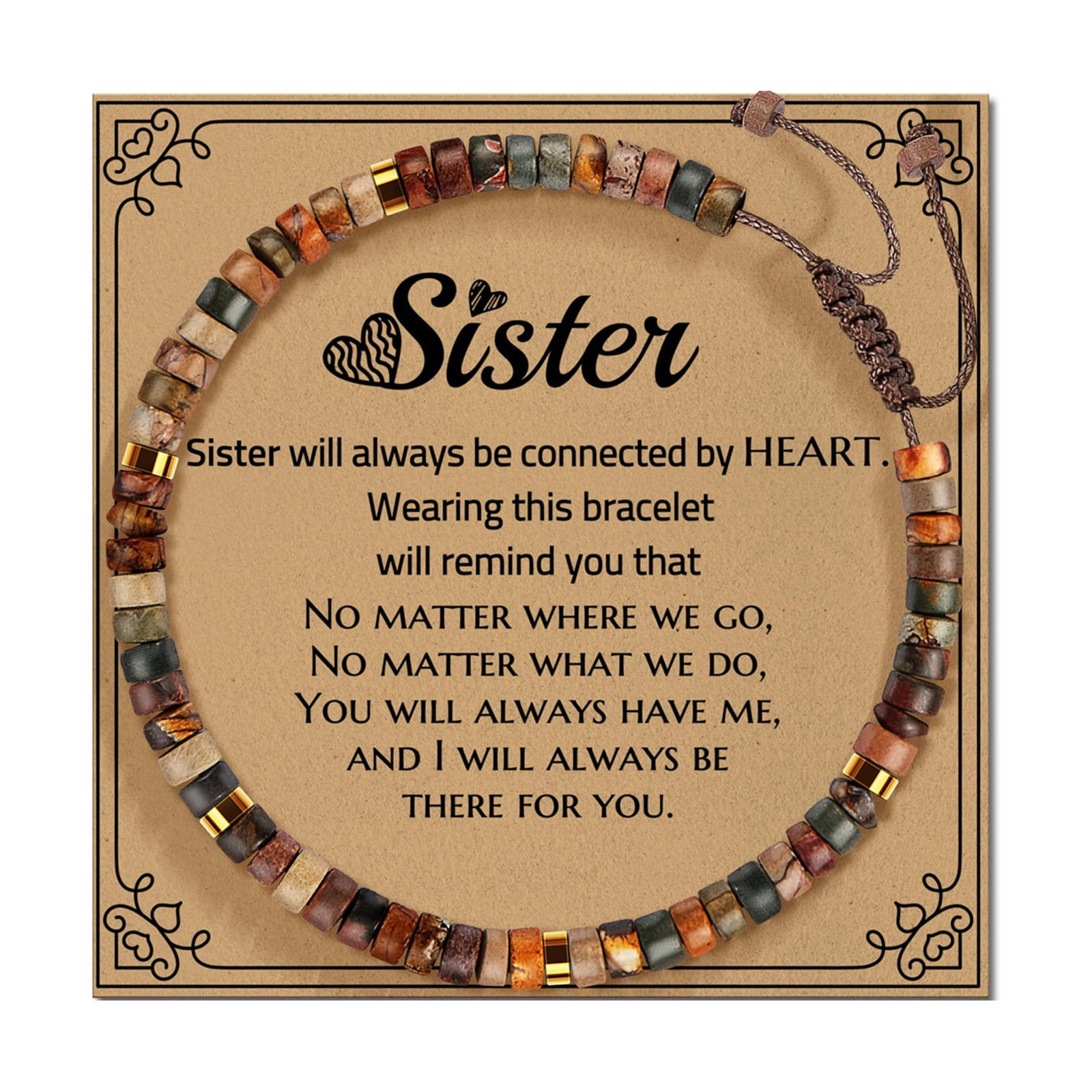 Adjustable Stone With Unique Handcraft Designs and Blessing Card ...