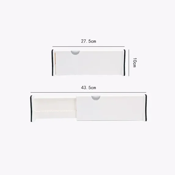 Adjustable Storage Drawers Divider Retractable Plastic Drawer Partition ...