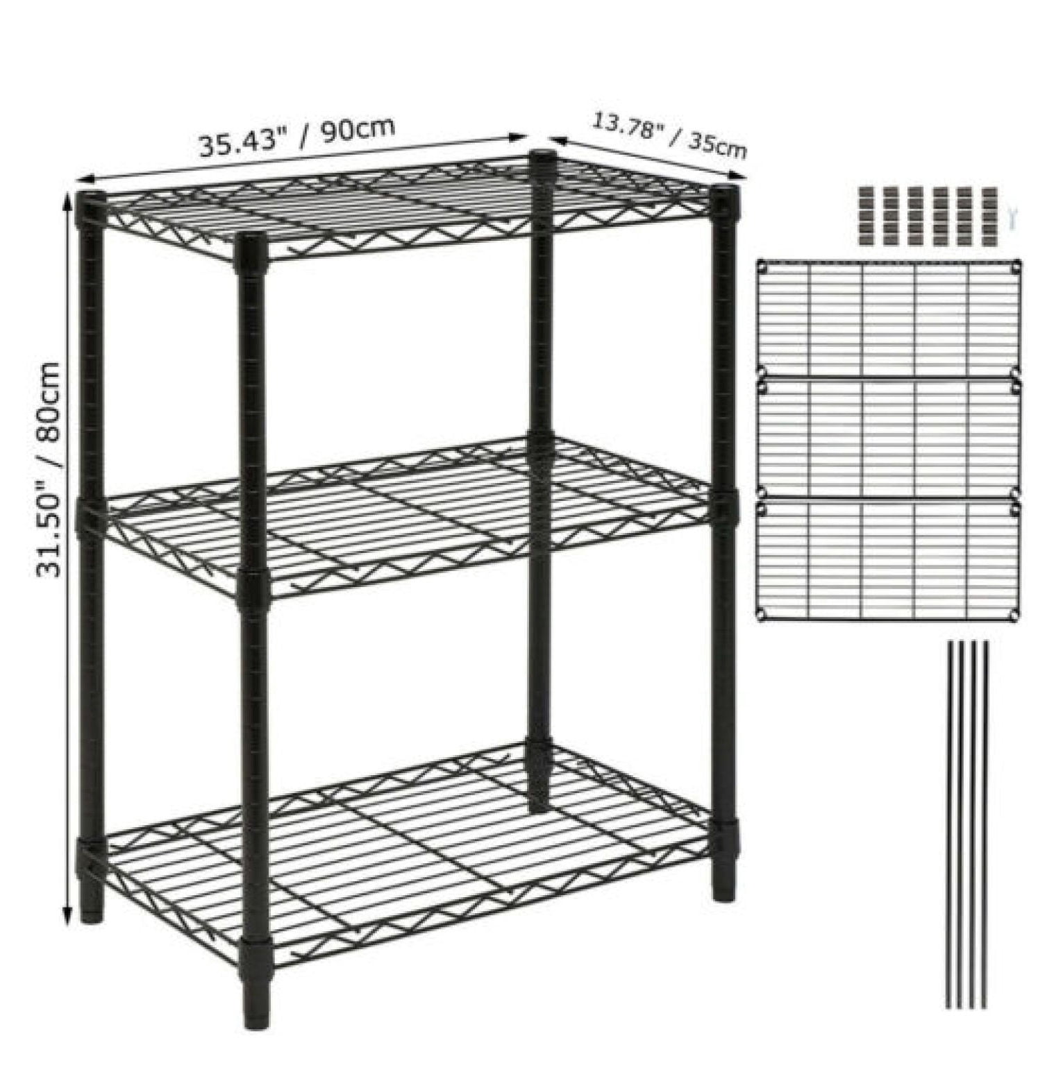 Adjustable Storage Garage Shelves Rack 5 Level Heavy Duty Steel Metal