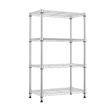 Adjustable Storage Shelf Heavy Duty 4-Tier Steel Organizer Wire Shelves Rack 53"