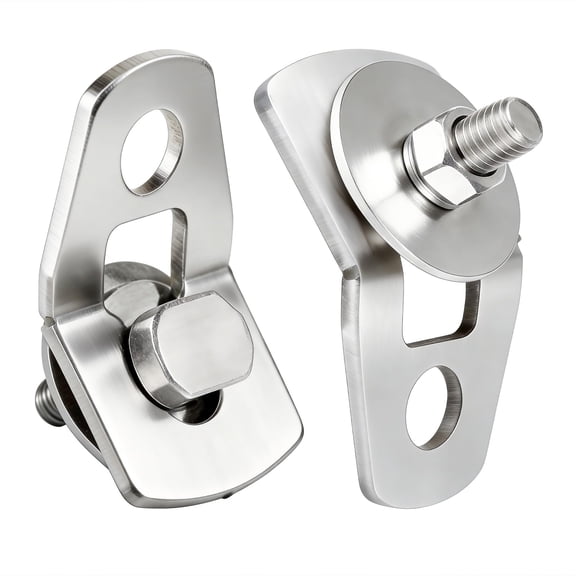 2Pcs 182866 Universal Rear Camper Anchor Tie-Down Replacement Silver,Upgrade to 304 stainless steel material