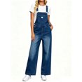 thumbnail image 1 of Adjustable Strap Sleeveless Women Loose Denim Overall Wide Leg Jumpsuit, 1 of 6