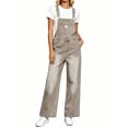 thumbnail image 1 of Adjustable Strap Sleeveless Women Loose Denim Overall Wide Leg Jumpsuit, 1 of 5