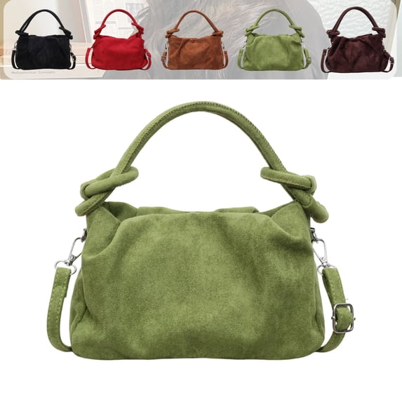 Adjustable Strap Tote Bag for Women, Multi-Use Polyester Shoulder & Crossbody Bag, Casual Stylish Handbag in 5 Colors for Daily & Outdoor Activities,Green