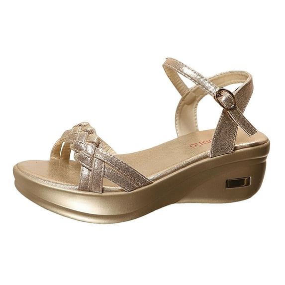 Women Orthopedic Sandals Arch Support Wedge Open Toe Beach Shoes 2025 Summer Casual