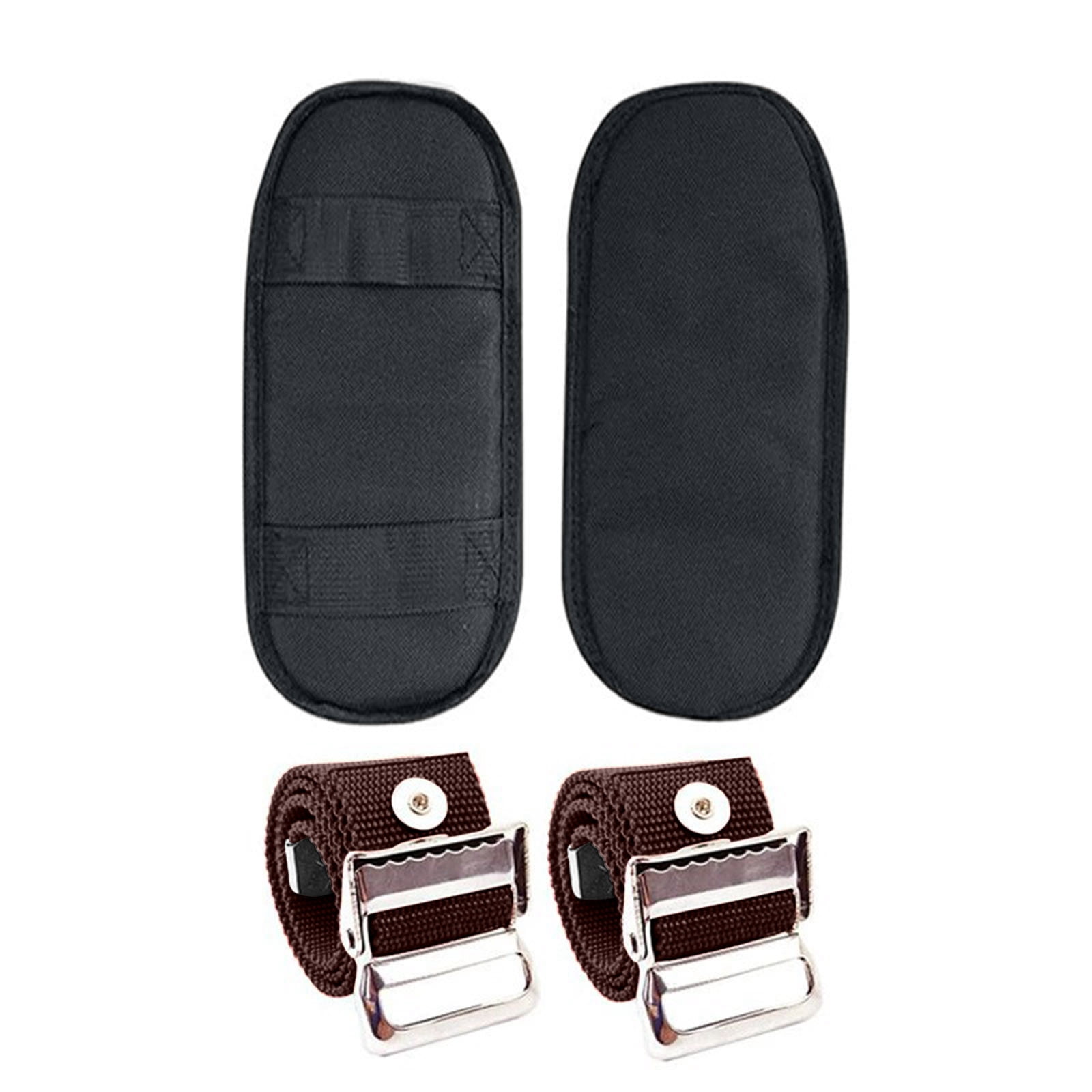 Adjustable Straps with Buckles Knee Pads for Work, Durable Foam Cushion Replacement Pads for Drywall Stilts, Construction Accessories for Home Renovation, 2 Pack Knee Pads with 2