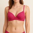 thumbnail image 1 of Adjustable Straps, Underwire, 2 Hook Closure Geo Lace Bra 34C, 1 of 1