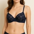 thumbnail image 1 of Adjustable Straps, Underwire, 2 Hook Closure Geo Lace Bra 36C, 1 of 2