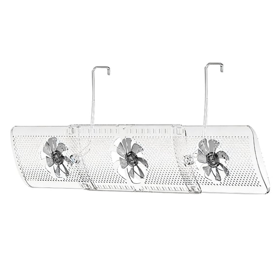 Adjustable Stretchable AC Wind Deflector with 3 Rotating Fans, Anti Direct Blow Air Conditioner Vent Cover for Home Bedroom, Fits 20-40 Inch Wall-Mounted AC (Size/Colour as Pictured)