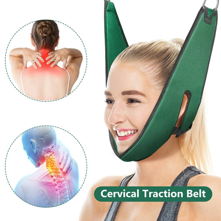 Adjustable Stretcher Cervical Traction Belt For Head Neck Shoulder Pain  Relief