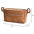 thumbnail image 1 of Adjustable Stroller Caddy and Organizer Bag Featuring Front Zippered Pocket, 2 Built-In Interior Pockets & Adjustable Straps to Fit Nearly Any Stroller (Saddle), 1 of 8