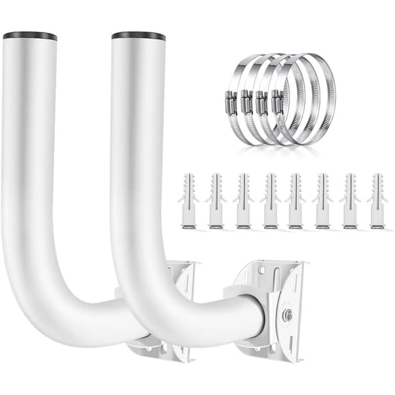 Adjustable Sturdy Universal Wireless Bridge Bracket Mount Kit, Pole and Wall-Mounted Mount for Outdoor Antenna Point to Point AP Access Point Client Bridge CPE (2-Pack)