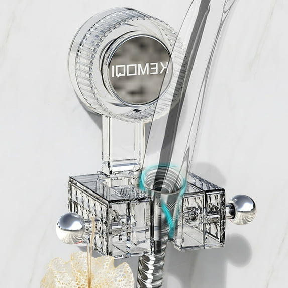 Adjustable Suction Cup Holder | Wall Mount Rack for Handheld Shower Wand | No Drilling Strong Grip | Includes 1 Holder