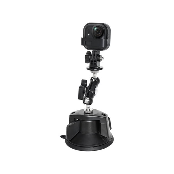 Adjustable Suction Cup Mount for Go Ultra Action Cameras With 360 Degree Rotation And Metal Construction
