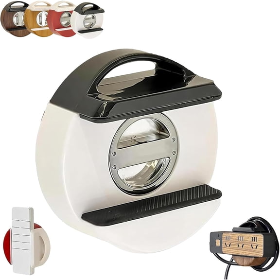 Adjustable Suction Cup Power Strip Holder Reusable Under Desk or Wall Cord Management Organizer Space-Saving and Convenient Free Socket Cable Holders for Home Office Kitchen Rotating