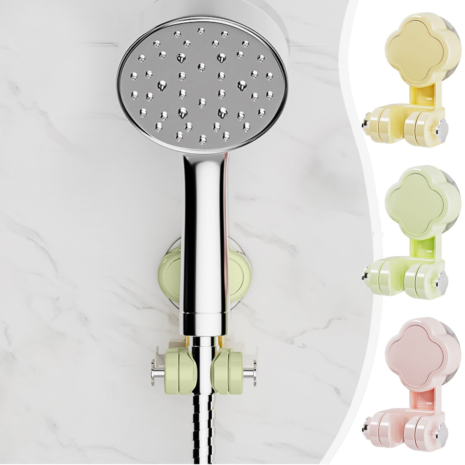 Shower Holder Reece Adjustable Suction Cup Shower Head Holder - No Drill Bathroom Wall ...