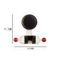 thumbnail image 1 of Adjustable Suction Cup Shower Head Holder | No-Drill Wall Mount | 360° Swivel & Angle Adjustment | Fits Showerheads | ABS Plastic | Red (117x108x64mm), 1 of 2