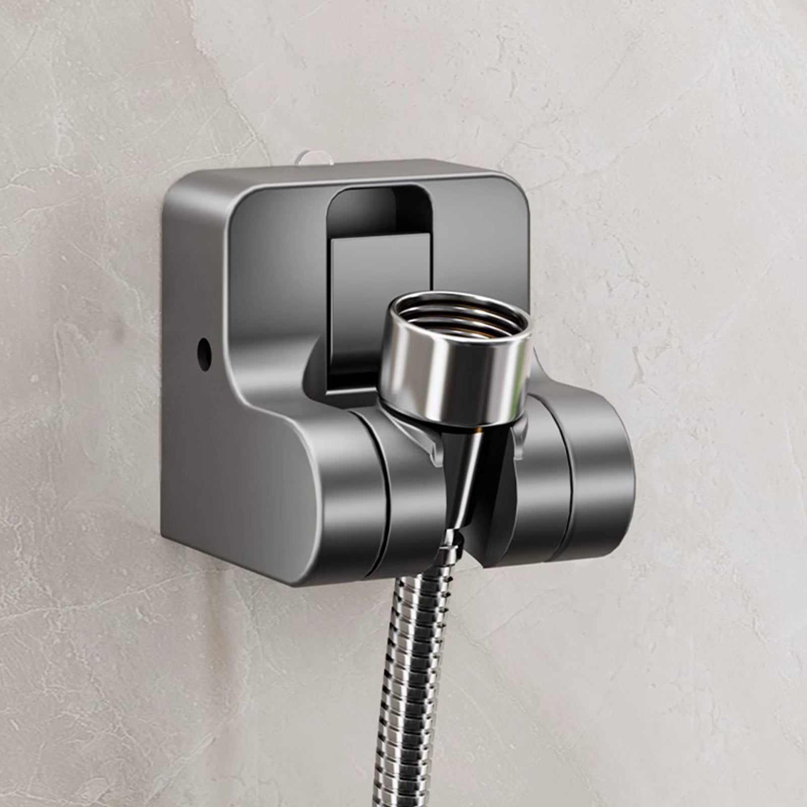 Adjustable Suction Cup Showerhead Rack | No Drill Plastic Shower ...