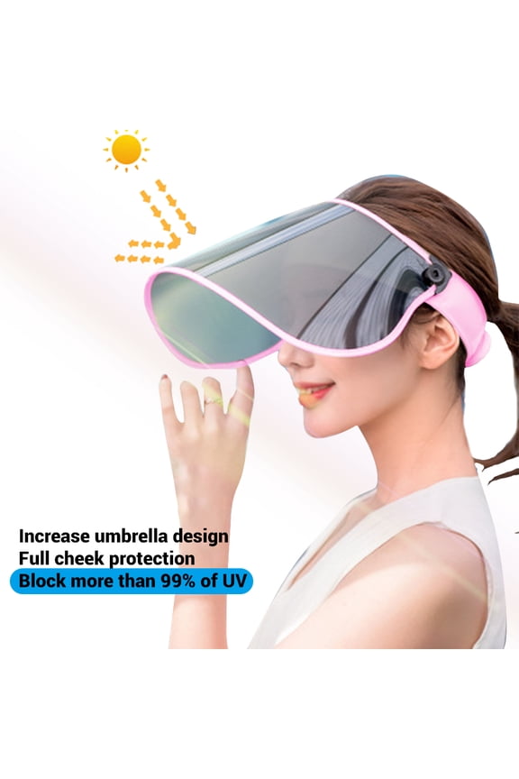 Adjustable Sun 360 Rotation Sun Visor Hat UV Protection Hat Face Shield Hat for Outdoor Camping Hiking Tennis