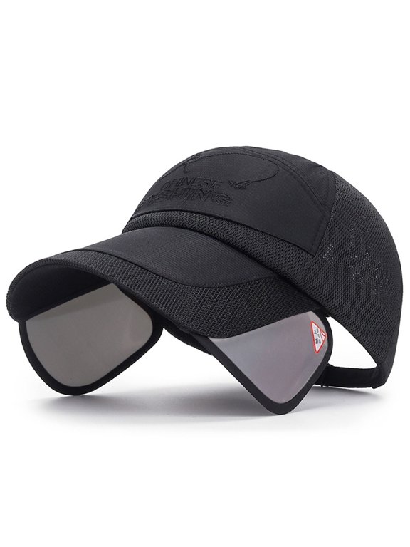 Adjustable Sun Protections Hat for Men and Women Extended Brim Baseball Caps Breathable Hat for Outdoor Hiking Fishing