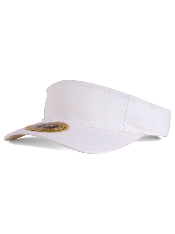 Plain Single Sports Visor- White