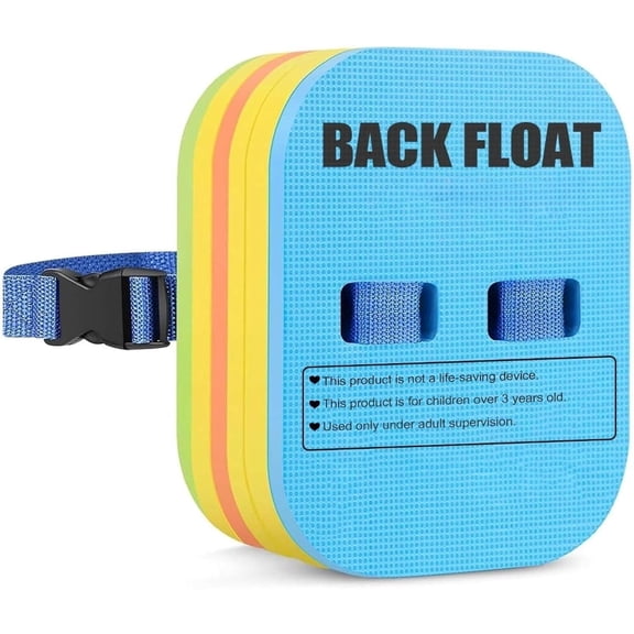 Adjustable Swim Belt bubble with Back Float, Thicken Split Foam 3 Layer Buoyancy, Swim Back Float Training Board for Swimming Beginners for 60lb-100lb