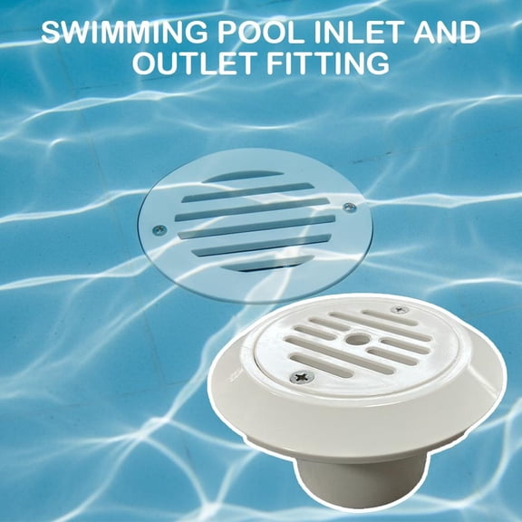 Adjustable Swimming Pool Water Inlet Outlet - Durable ABS Plastic Straight-In Pool Return Fitting, Universal Replacement for Inground Pools and Spas, 1 Piece