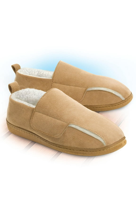 Adjustable Swollen Feet Loafers Ladies, Tan, X-Large