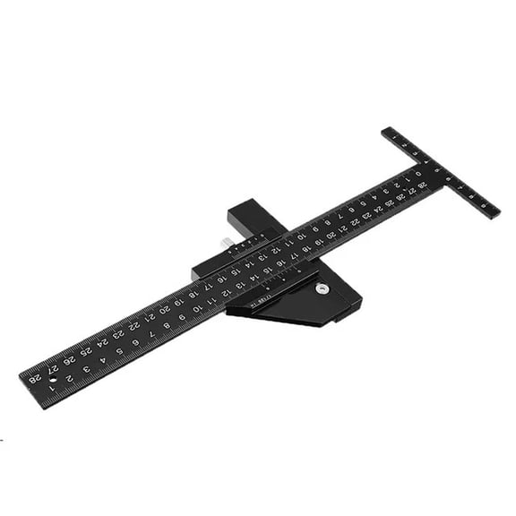 Adjustable T Ruler Woodworking Sliding Gauge 280mm Aluminum Alloy Scribe Marking Depth Scribe ,High Precision