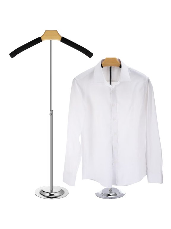 Adjustable T-Shirt Display Rack 15-27 inch Flexible Shoulder Stand Clothes Hanger for Adult