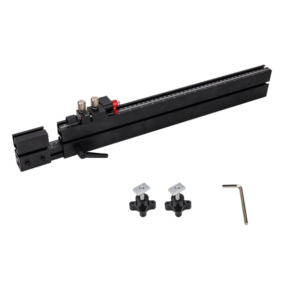 Adjustable T Track for Woodworking Tool Quick Position Feature, 38mm Centerlines