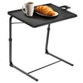 Adjustable TV Tray Table with 6 Height & 3 Tilt Angle, Folding TV Table
