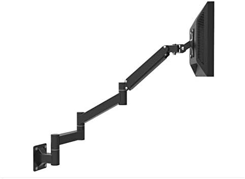 Adjustable TV Wall Mount Bracket with Extended Arm, Ideal for 17-21 Inch Screens, VESA 75x75mm, 100x100mm, Perfect for Bedroom or Workspace, Swivel Design, Holds up to 5.5kgs