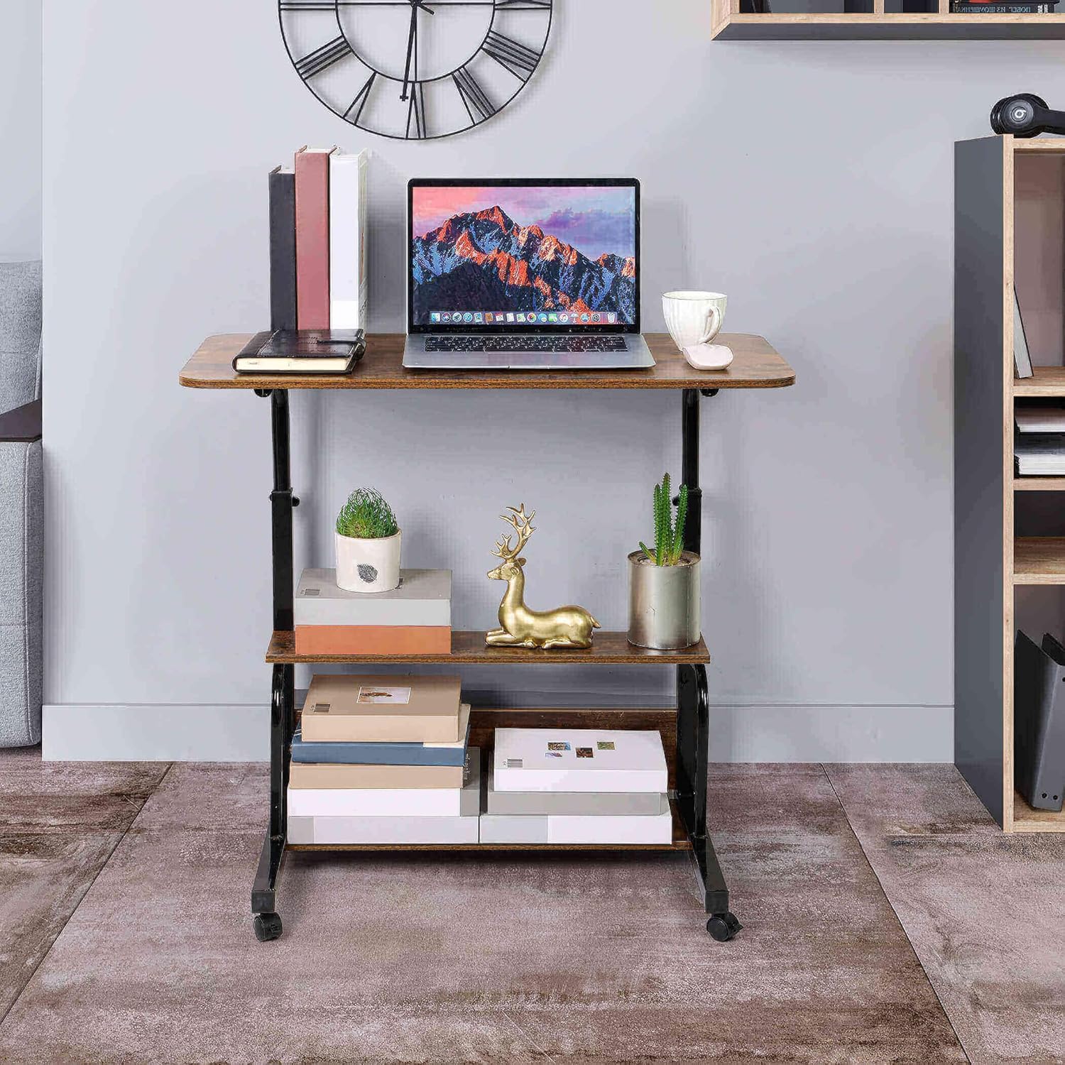 Stuednt Computer Desk Adjustable Table Student Computer Desk Portable Home Office Furniture ...