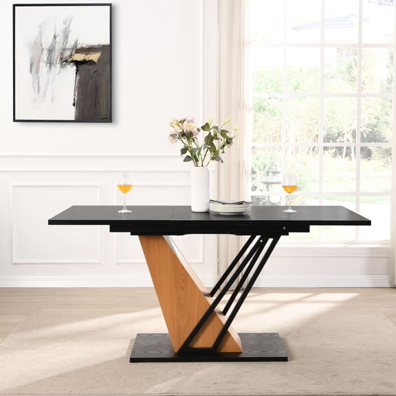 Adjustable Table for Home and Office / Featuring Modern Geometric Design