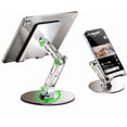 thumbnail image 1 of Adjustable Tablet Stand for Desk,for ipad Stand,for 4.7-12.9 Inch Devices,360° Rotating Aluminum Alloy,Silver Compatible with ipad Tablet Kindle TAB Surface Cell Phone Stand Holder for Desk, 1 of 4