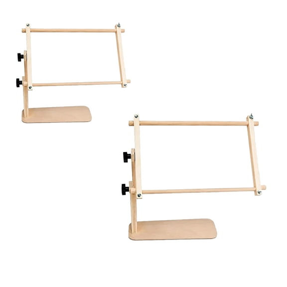 Adjustable Tabletop Embroidery Stand, Cross Stitch Stand, Hands-Free Wooden Needlepoint Lap and Table Stand for Tapestry, Sewing, Needlework