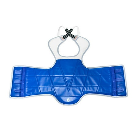 Adjustable Taekwondo Vest Chest Protectors Impacts Resistance Chest Abdominal Shield Leather Texture Suitable for Adults