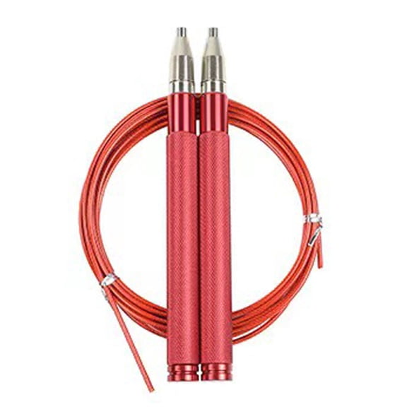 High Speed Jump Rope - Self-Locking, Screw-Free Design – Speed Rope For Home Workout, & More - red