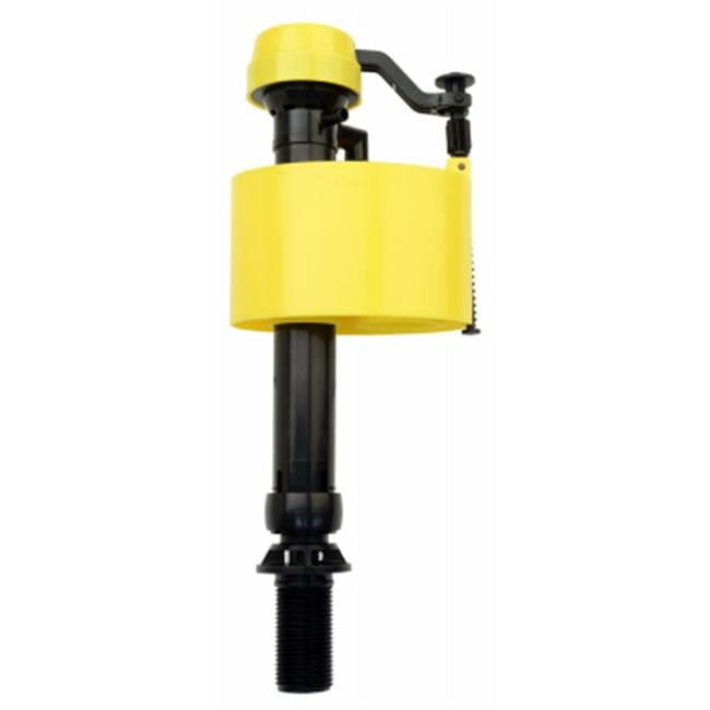 Adjustable Black and Yellow Toilet Tank Fill Valve